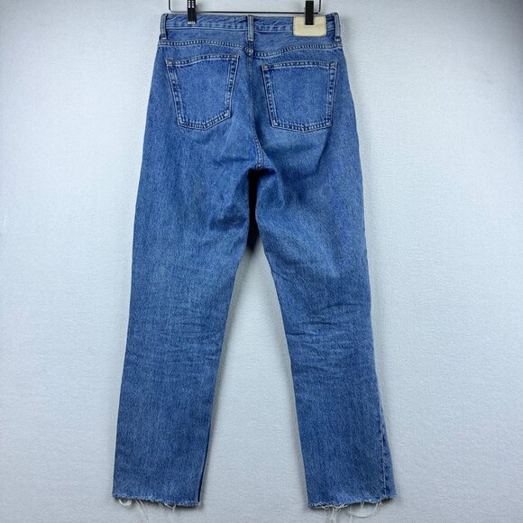 Everlane 90s Cheeky Jeans Womens 26 Light Wash High Rise Raw Hem Casual Denim - Picture 10 of 13